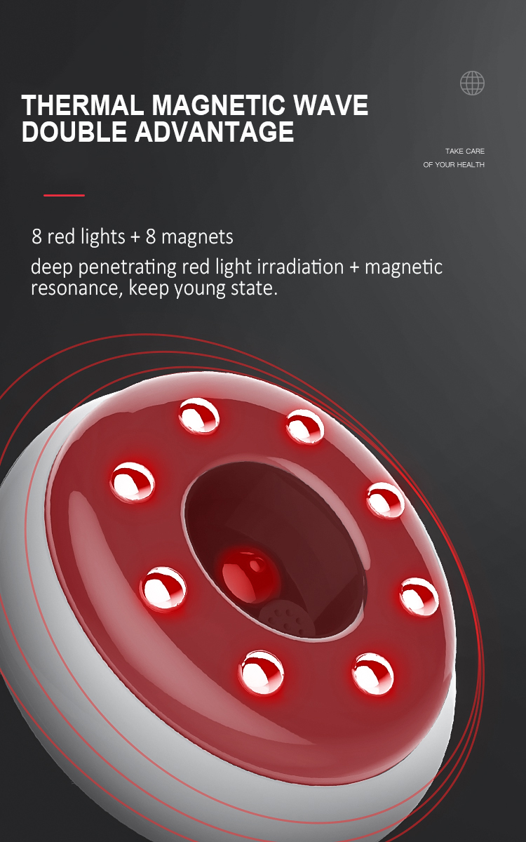 Gua Sha tool irradiates the whole body with red light use various modes of mini Gu Sha instrument