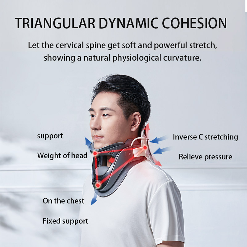 Techlove 2023 New Trending Product 6th Gear Adjustment Traction Neck Physical Therapy Equipment Cervical Traction Device