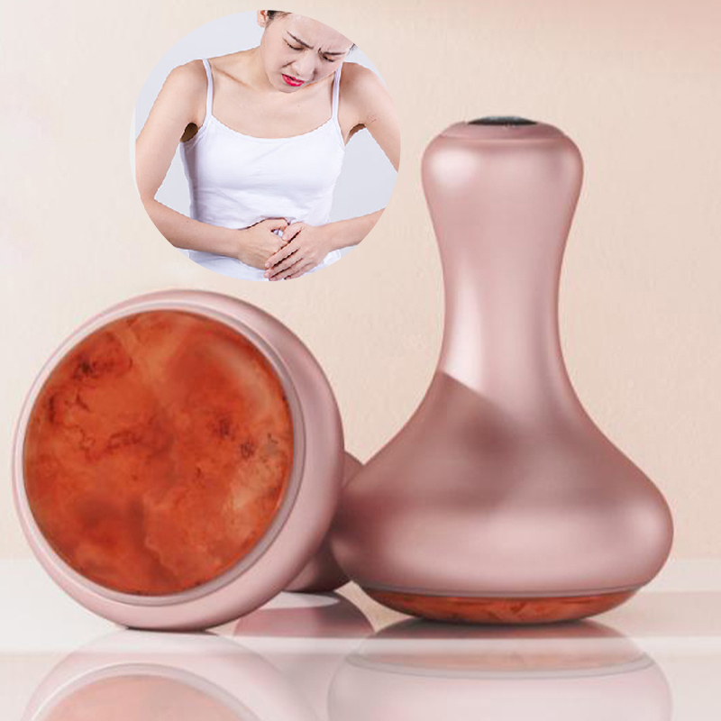 Techlove Warm Palace Stomach Breast Impassibility Burn Fat Thin Belly Menstrual Cramp Pain Relief Abdomen Scraping Massager