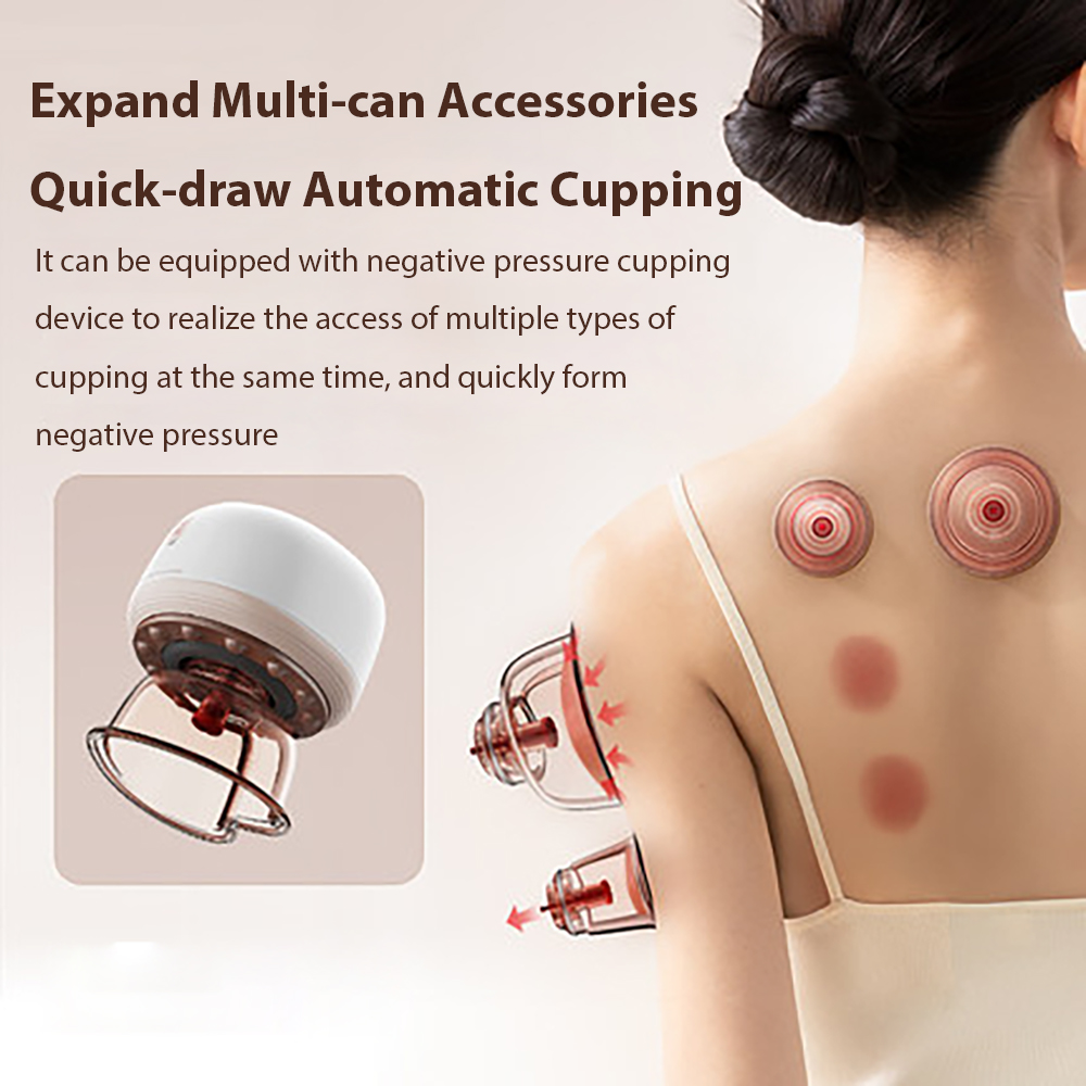 TechLove Amazon Top Seller Electric Smart Massage Therapy Cupping logo Machine Device Gua Sha Chinese Electric Cupping