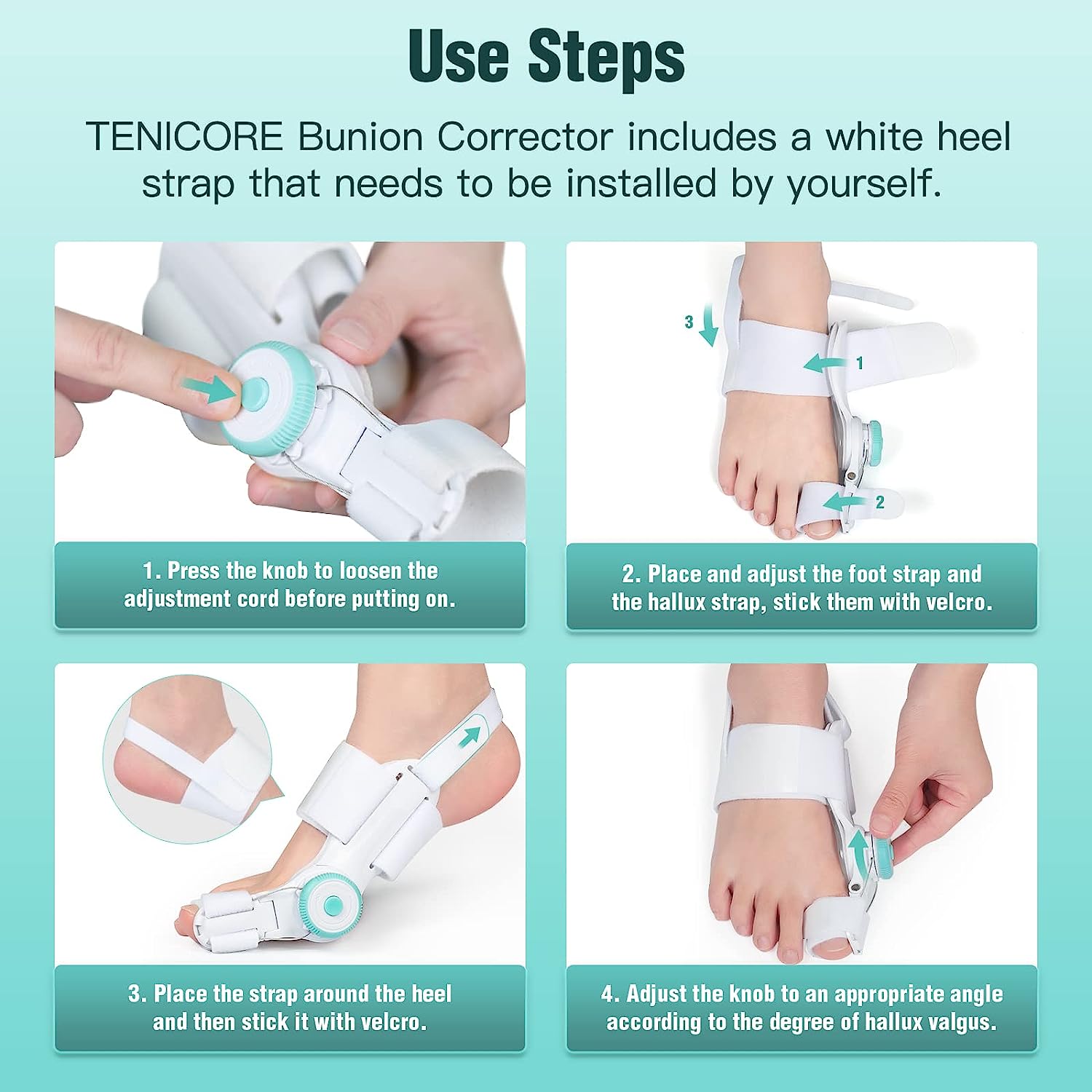 TENICORE Day & Night Bunion Hallux Valgus Corrector Orthopedic Bunion Corrector