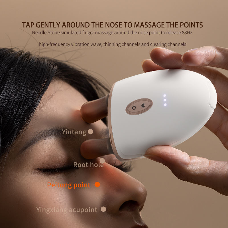 Techlove Facial Nose Bridge Lifting Tool Promote Blood Circulation Trigger Point Therapy Gua Sha Board Beautiful Nose Massager