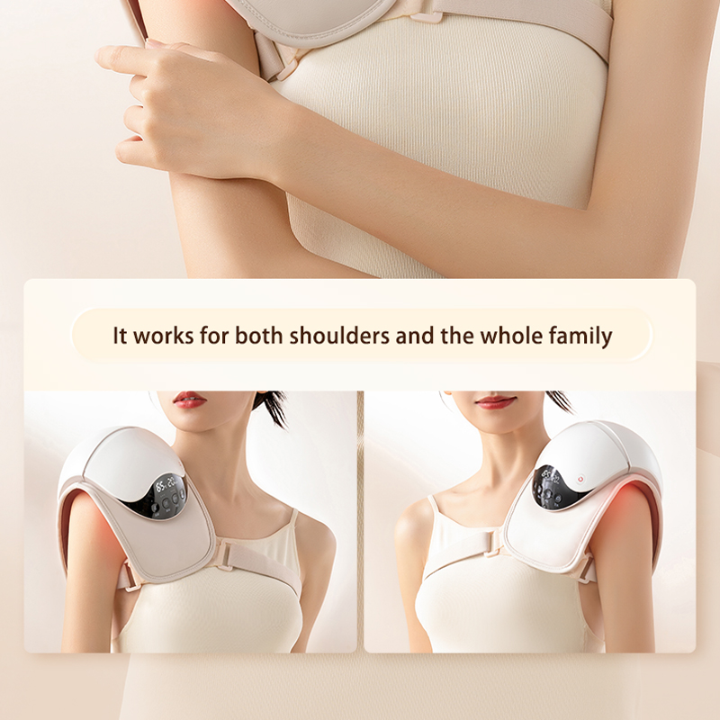 Smart Electric Neck Vibration Shoulder Massage Pain Relief Heating Belt Machine