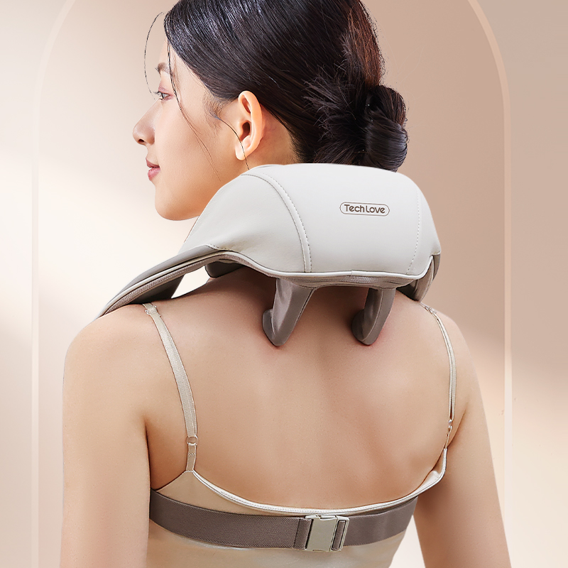 2024 New Neck Shiatsu Massage Belt Neck Back Shoulder Massager U-shape Electric Neck Massager