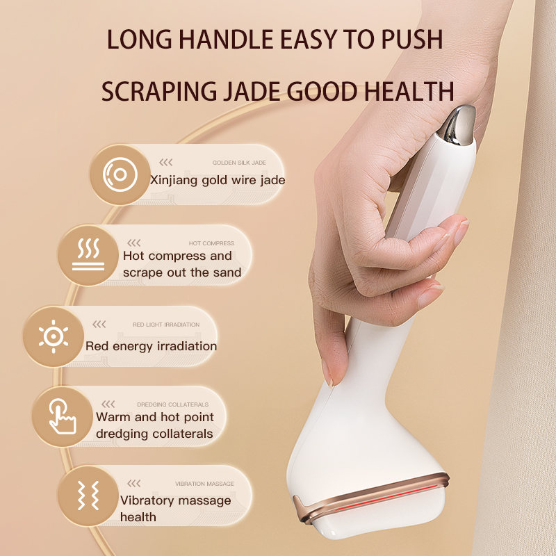 Techlove Skin Care Wholesale Home Use Beauty Equipment 2024 Jade Beauty Bar 3 in 1 Acupressure Points Eye Guasha Facial Tool