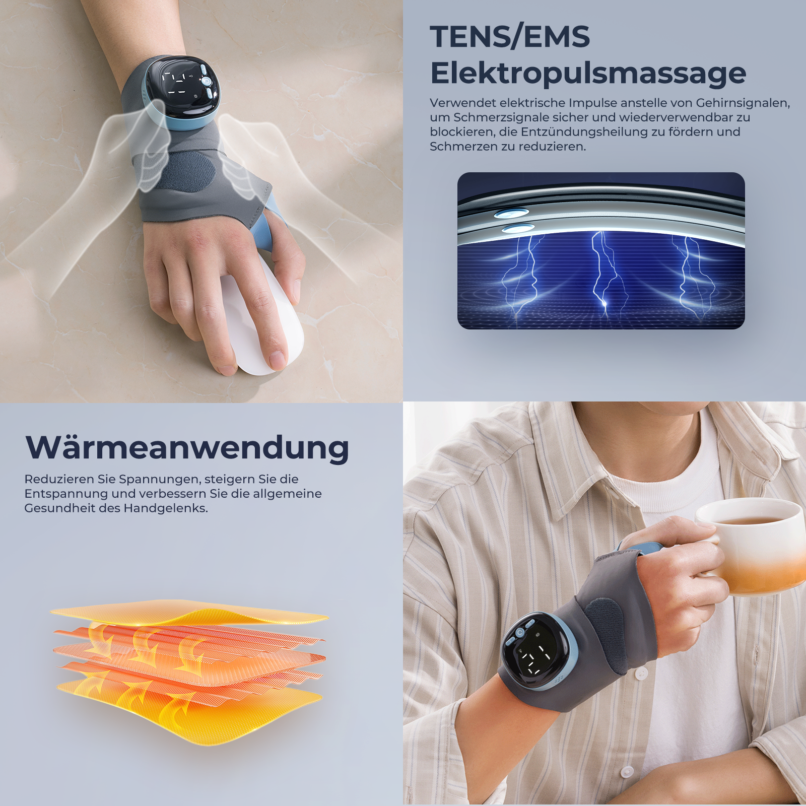 Tech Love WD1 EMS Electric Heating Massage Wrist Support