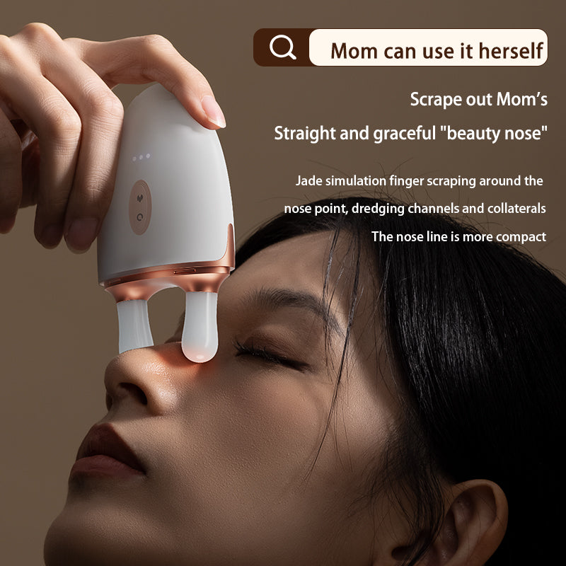 Tech Love Deer Horn Eyebrow and Nose Ridge Toning Back Gua Sha Massager