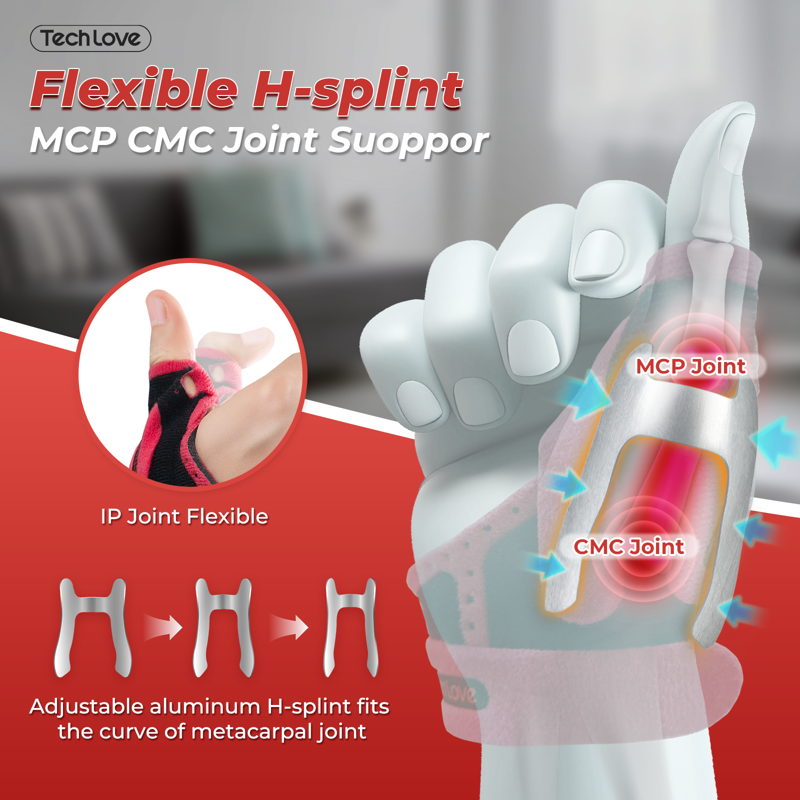 Tech Love WB2 Normal Fixed Wrist Guard